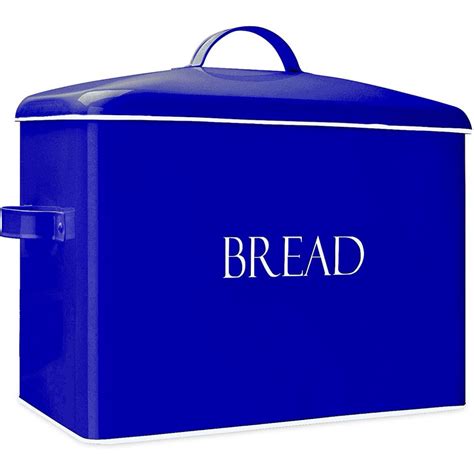 Large Blue Bread Box 